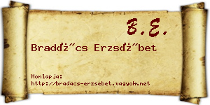 Bradács Erzsébet névjegykártya